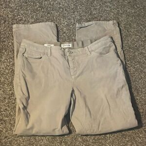 Women’s St. John's Bay Corduroy Straight Leg Pants Size 14